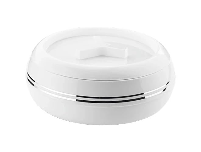 JAYPEE Inner Stainless Steel Palazio 2500 ml Set, White Casserole | Insulated Food Grade Casserole | Easy to Store | Ideal for Kitchen | Bpa Free - Image 1