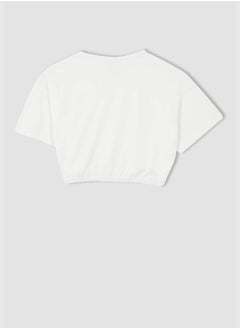 DeFacto Regular Fit Short Sleeve Crop Top  - Image 3