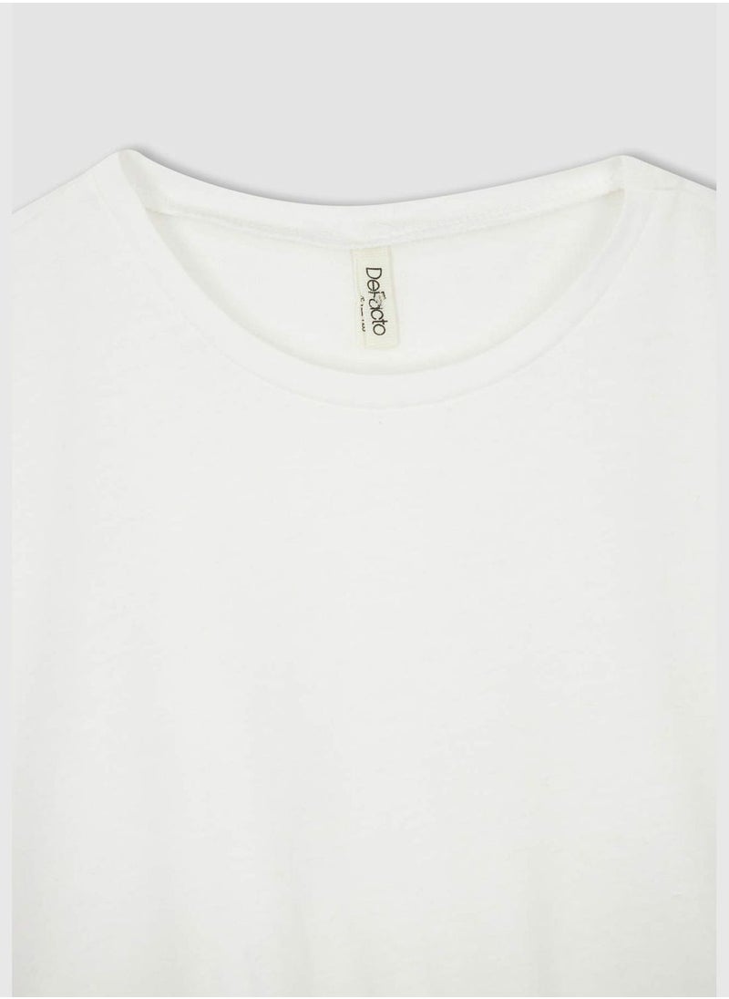 DeFacto Regular Fit Short Sleeve Crop Top  - Image 2