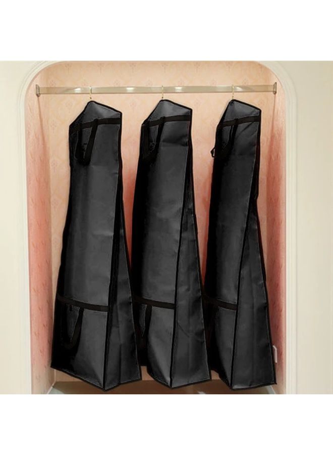White Polyester Wedding Dress Cover with Zipper Dust Proof Bridal Gown Protector Storage Travel Sturdy Elegant - Image 5