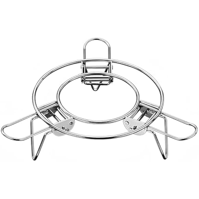 KASTWAVE Round Adjustable Steamer Rack For Pots  Expandable Stainless Steel Trivet Insert For Wok Pans Instant Pot Steaming And Cooling Universal Fit Heatproof Cooking And Baking Helper - Image 1