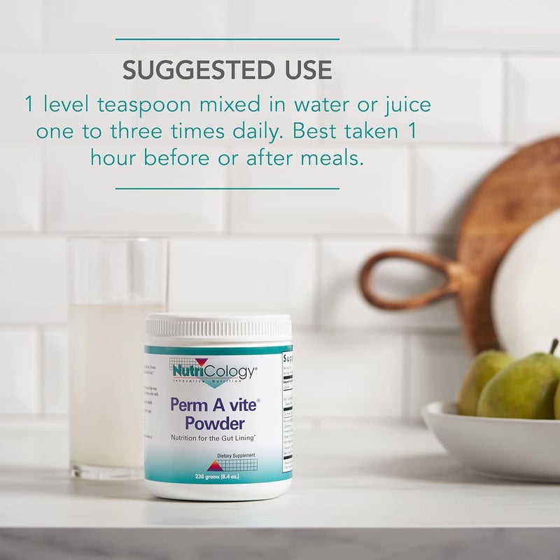 Nutricology Perm A Vite Powder  Gut Health for Men  Women Gut Assist Gut Support Gut Healing LGlutamine Slippery Elm  84 Oz - Image 5