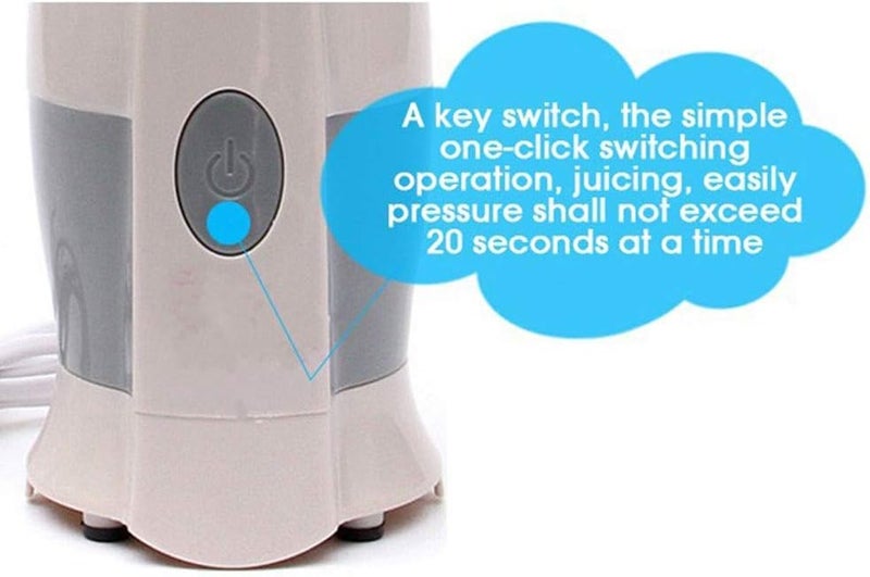 ODIN Juicers - Eworld 1pcs/lot Plug Shake N Take Juice Machine Multifunctional Mini Electricity Juicer Pocket Sports Bottle Blender (White UK) - Image 4
