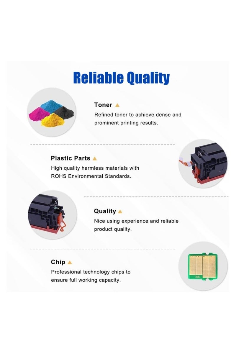 CRG-045 CRG045 Compatible Toner Cartridges Replacement, High Yield for Color imageCLASS LBP612Cdw MF632Cdw MF634Cdw MF633Cdw Printer (4-Pack, CMYK, Black/Cyan/Magenta/Yellow) - Image 5