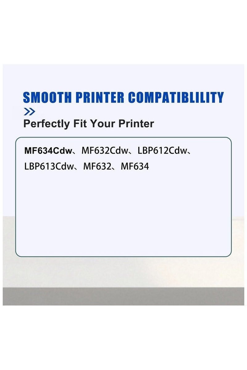 CRG-045 CRG045 خراطيش حبر متوافقة بديلة، عالية الإنتاجية لطابعات Color imageCLASS LBP612Cdw MF632Cdw MF634Cdw MF633Cdw (عبوة من 4، CMYK، أسود/سماوي/أرجواني/أصفر) - Image 2