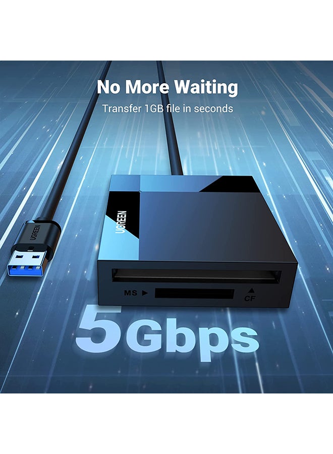 Ugreen SD Card Reader USB 3.0 Read 4 Cards Simultaneously CF CFI TF SDXC SDHC SD MMC Micro SDXC Micro SD Micro SDHC MS UHS-I for Windows Mac Linux - Image 3