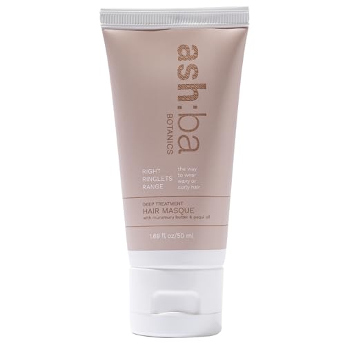 Ashba Botanics Deep Conditioning Hair Mask For Dry&Frizzy Hair|Hydrating Masque For Curly, Wavy,&Straight Hair|With Murumuru, Shea Butter, Baobab Protein,&Pequi Oil|Silicone Free-50 Ml, 1 Count - Image 1