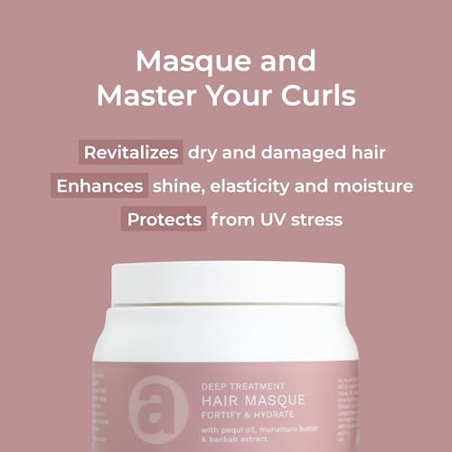 Ashba Botanics Deep Conditioning Hair Mask For Dry&Frizzy Hair|Hydrating Masque For Curly, Wavy,&Straight Hair|With Murumuru, Shea Butter, Baobab Protein,&Pequi Oil|Silicone Free-50 Ml, 1 Count - Image 3