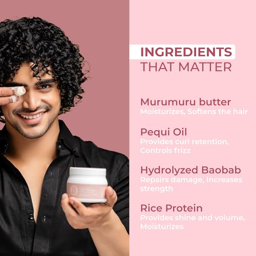 Ashba Botanics Deep Conditioning Hair Mask For Dry&Frizzy Hair|Hydrating Masque For Curly, Wavy,&Straight Hair|With Murumuru, Shea Butter, Baobab Protein,&Pequi Oil|Silicone Free-50 Ml, 1 Count - Image 5