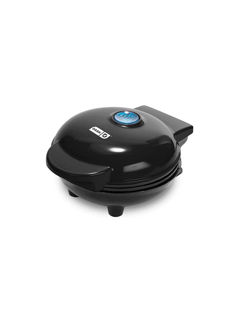 Dash DASH Mini Maker Electric Round Griddle for Individual Pancakes Cookies Eggs  other on the go Breakfast Lunch  Snacks with Indicator Light  Included Recipe Book  Black 