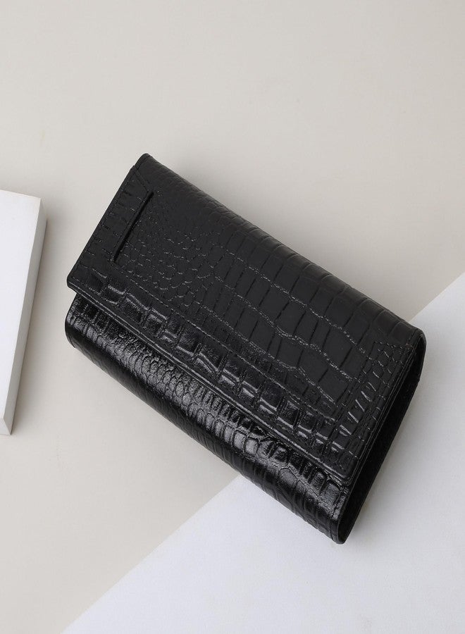 ROSS BROWN Bifold Wallets for Women | Genuine Leather Ladies Clutch/Wallet with RFID Protection | Slim Zipper Purse/Card Holder Organizer for Women (Black) - Image 5