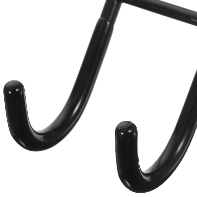 3 Black Shower Door Hooks Drilling Free Strong Adhesive Bathroom Towel Robe Storage - Image 4