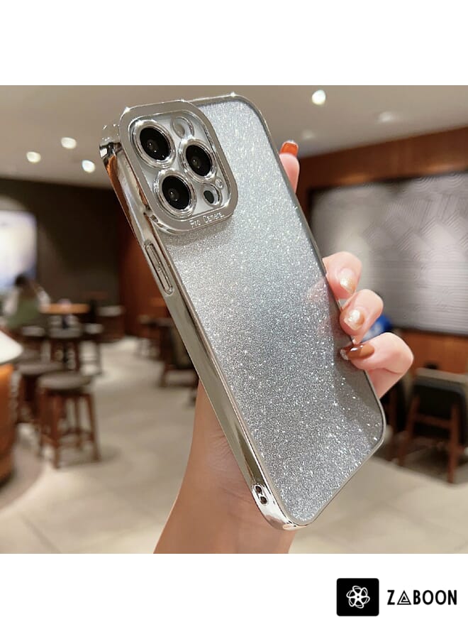 Zaboon Protective Case Cover For iPhone 14 Pro Max High Transparent Gradient Color Glitter TPU - Image 3