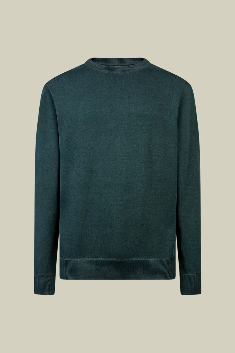 Men's crew neck jumper - Forest Green