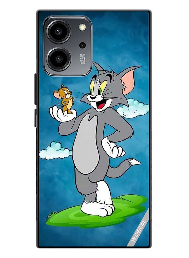 VR CREATIVE Protective Case Cover For Honor 80 SE Tom And Jerry Design Multicolour - Image 1