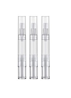 Vinayakart Vinayakart 5 Ml Transparent Empty Nail Oil Twist Pen Lip Gloss Brush Applicators Eyelash Growth Cuticle Oil Applicator, Teeth Whitening Liquid Tube. ( 3 Pcs )  - Image 1