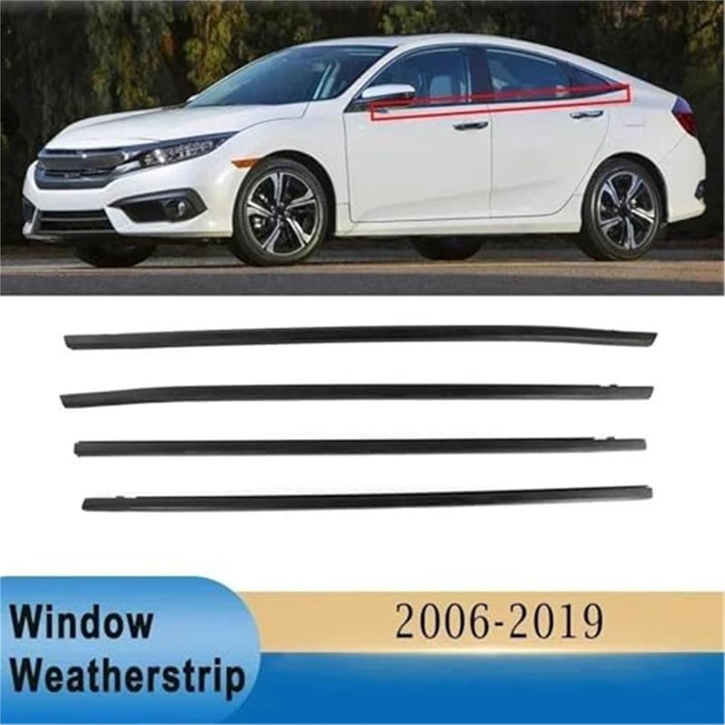 Vuzmode Window Door Seals for Civic Sedan 2006-2019 - Image 3