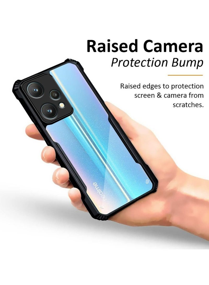 realme 9 Pro 5G Black Mobile Phone Case Cover, Ultra-Thin Lightweight Cover Soft TPU Bumper + Acrylic Clear Back Case Cover  - Image 4