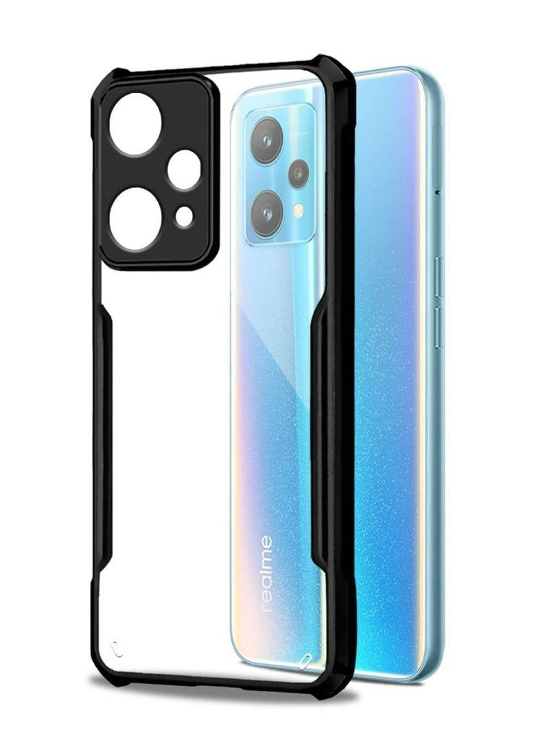 realme 9 Pro 5G Black Mobile Phone Case Cover, Ultra-Thin Lightweight Cover Soft TPU Bumper + Acrylic Clear Back Case Cover  - Image 1