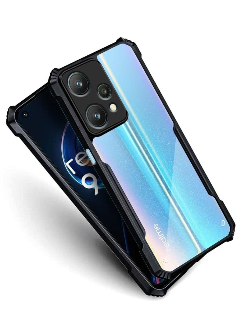 realme 9 Pro 5G Black Mobile Phone Case Cover, Ultra-Thin Lightweight Cover Soft TPU Bumper + Acrylic Clear Back Case Cover  - Image 3