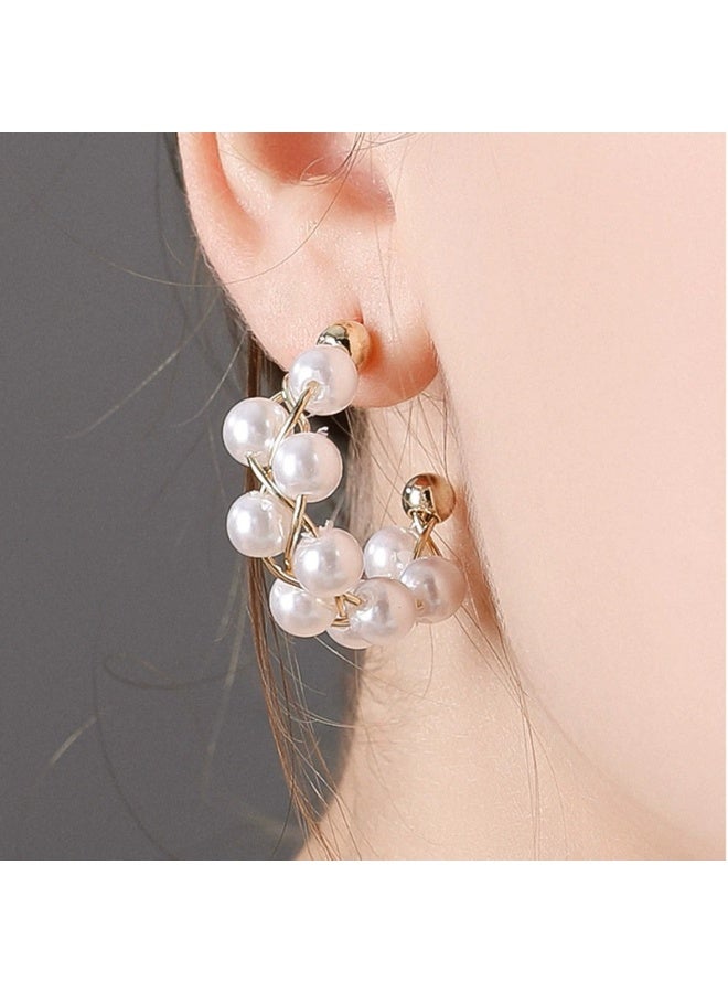 Goolsky French Chic Pearl Earrings for Women – Trendy 925 Sterling Silver Studs, Elegant Korean Style, Hypoallergenic Anti-Tarnish, Office/Dates Daily Wear - Image 5