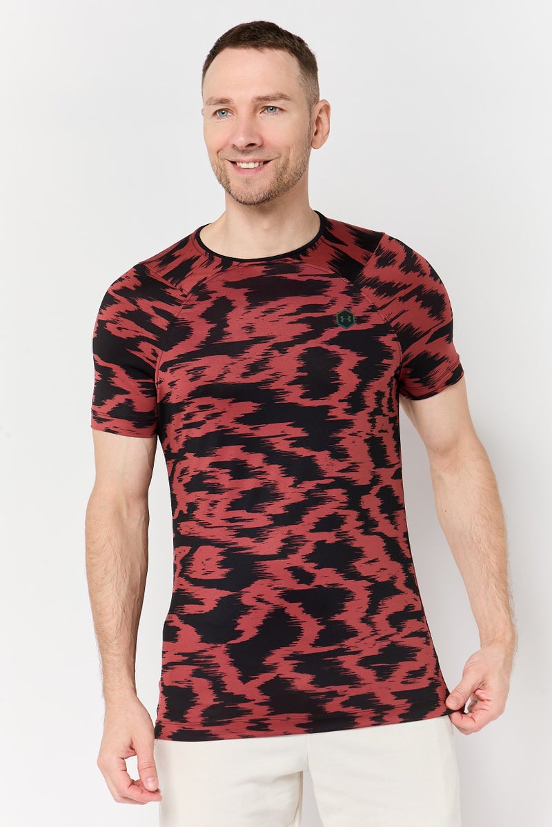 UNDER ARMOUR Men UA Rush Fitted Short Sleeve Training T-Shirt, Multicolor - Image 1