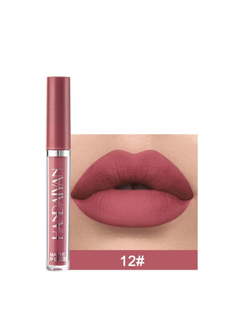Handaiyan Lipstick Matte Liquid Lipsticks Makeup For Women Velvet Long Lasting Waterproof Highly Pigmented Colour Quick-Drying, Smudge-Proof, Nourishes, Conditions,Ultra Soft Moisturizes  - Image 1