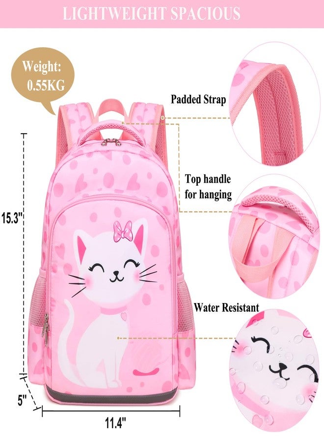 DSIUE Backpack for Girls Kids School Backpack with Lunch Box Preschool Kindergarten BookBag School Bags, C-pink, Custom - Image 4