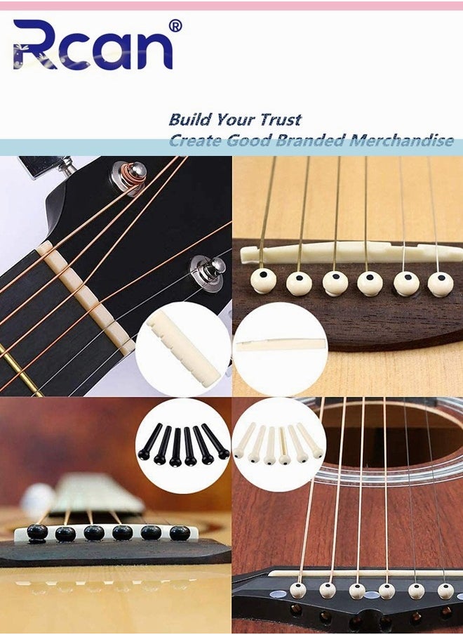 Rcan - Guitar Complete Repair Tool Kit Set Maintenance Cleaning Tool Kit String Organizer Action Ruler Gauge Measuring Tool for Folk  Ukulele Classical Electric Guitar Box - Image 1
