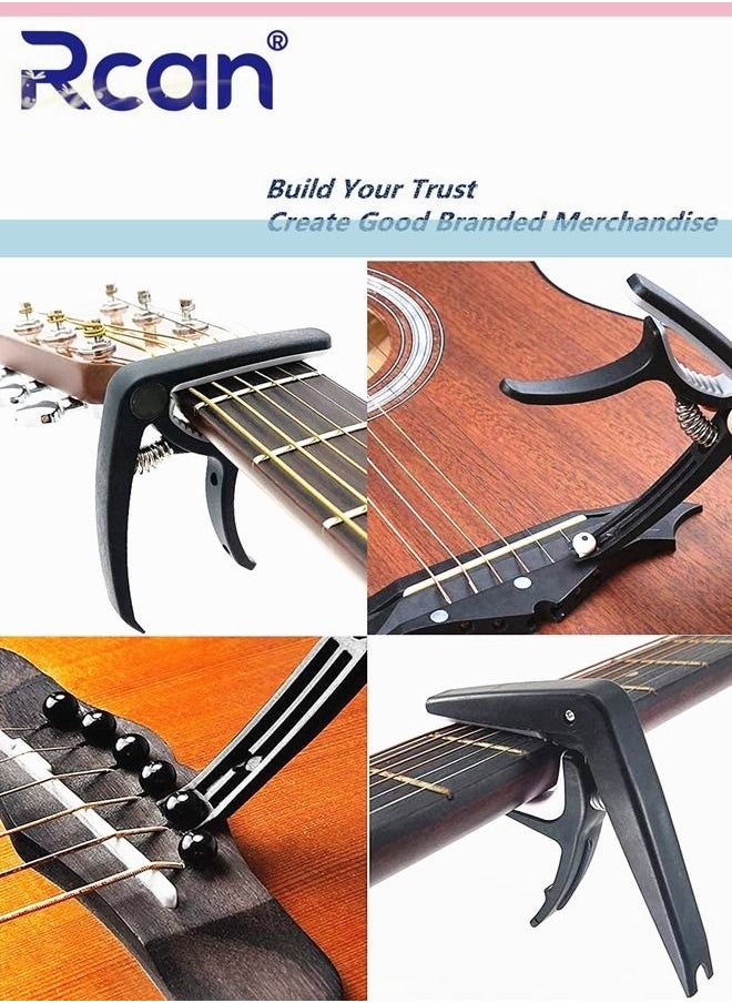 Rcan - Guitar Complete Repair Tool Kit Set Maintenance Cleaning Tool Kit String Organizer Action Ruler Gauge Measuring Tool for Folk  Ukulele Classical Electric Guitar Box - Image 1
