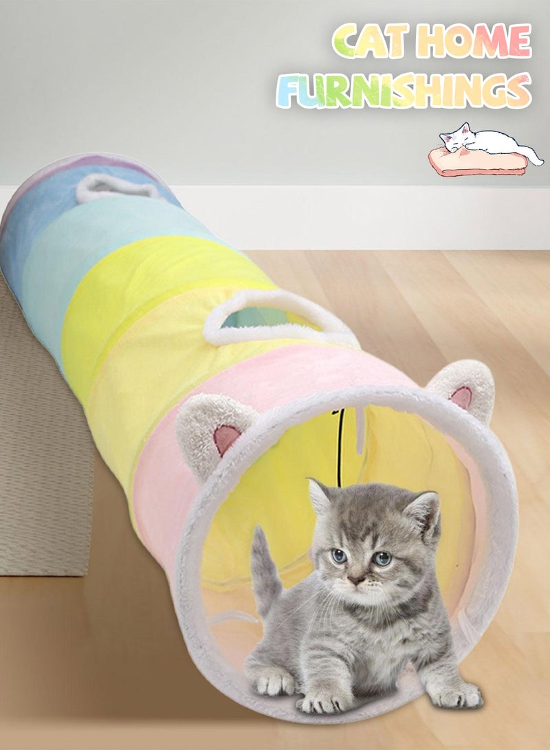 Kidle Cat Ears Tunnel Toys Cat Toy for Small Pets Rabbits, Kittens, Puppy and Dogs - Image 4