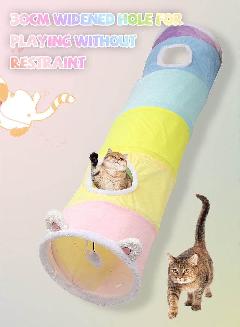 Kidle Cat Ears Tunnel Toys Cat Toy for Small Pets Rabbits, Kittens, Puppy and Dogs - Image 2