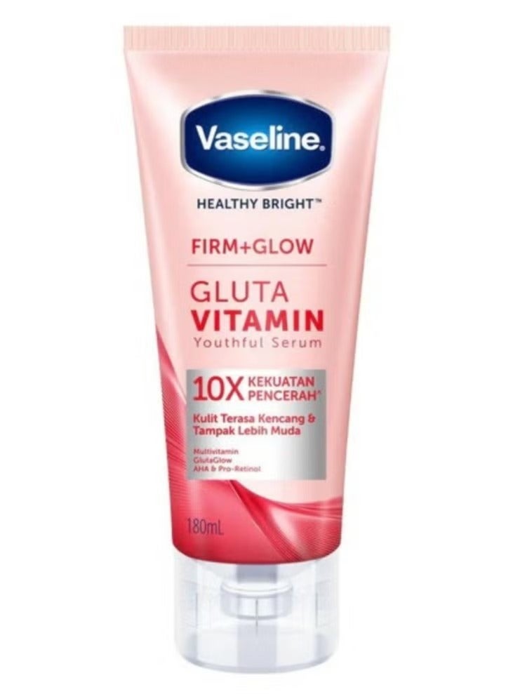 فازلين هيلثي برايت فيرم + جلو غلوتا فيتامين يوثفول سيروم 180مل