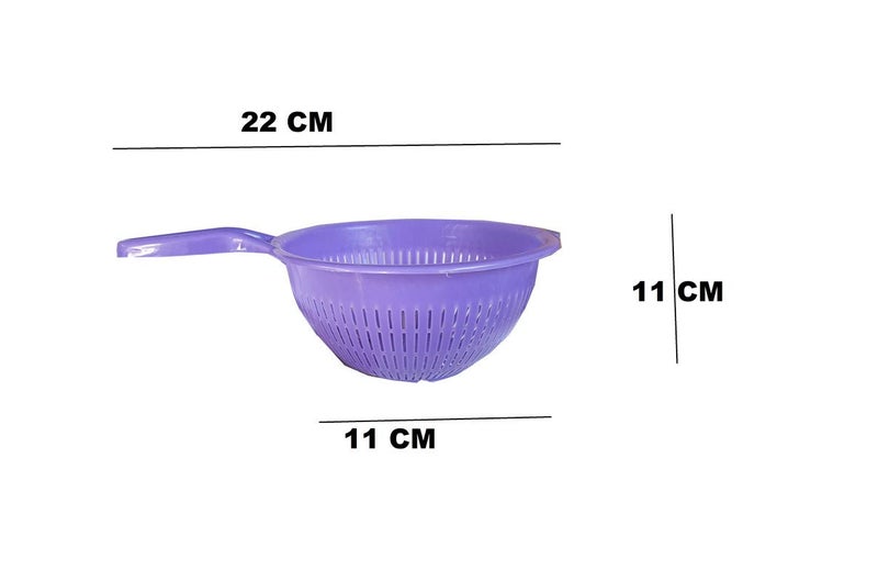 advancedestore Strainer, Washing Bowl for Fruits, Vegetables, Noodles, Pulses, Cereal-Big JALLI 11 cm Mouth 1.2 Liter Pack of-2 - Image 3