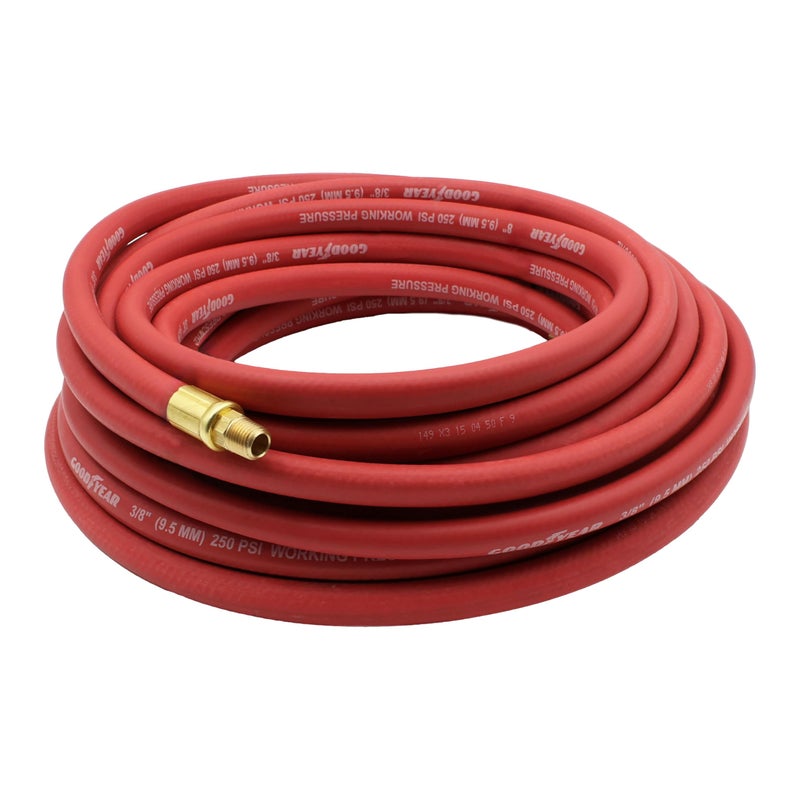 GOODYEAR Good Year 50' x 3/8" Rubber Air Hose Red, 250 Psi - Image 1