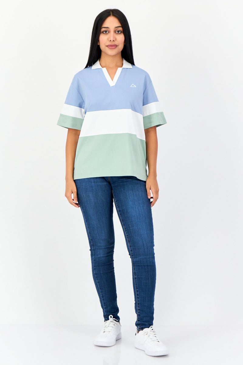 GIORDANO G-Motion Women Sportswear Fit Short Sleeves Outdoor Polo Shirt, Multicolor  - Image 4