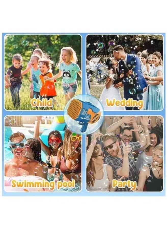 Beauenty Ultimate 132-Hole All-Purpose Bubble Gun Machine – Powerful Automatic Bubble Maker for Kids, Parties  Celebrations | Durable, Handheld Bubble Blower Toy | Easy to Use, Rechargeable  Portable | Non-T - Image 3