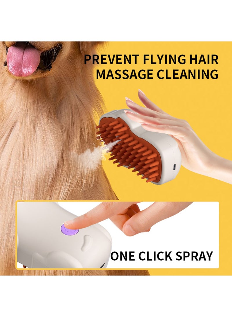 Loquat Pet USB Electric Spray Massage Comb, Cat Anti-Fly Hair Cleaning Massage Three-In-One Comb - Image 5