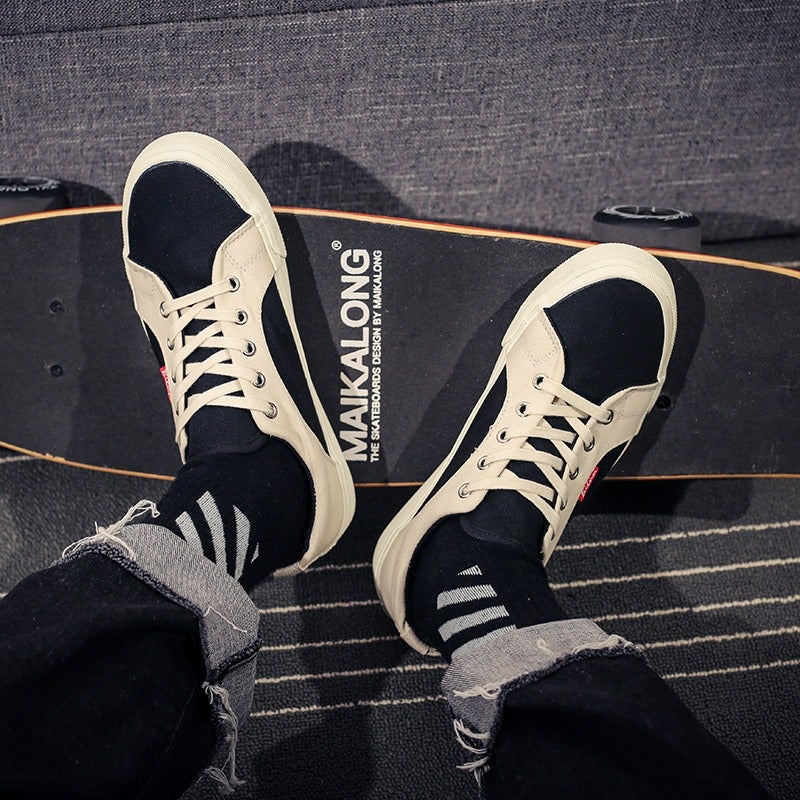 2023 Spring/Summer Canvas Sneakers - Ulzzang Style, Versatile Retro Design, Korean-Style Casual Shoes for Couples