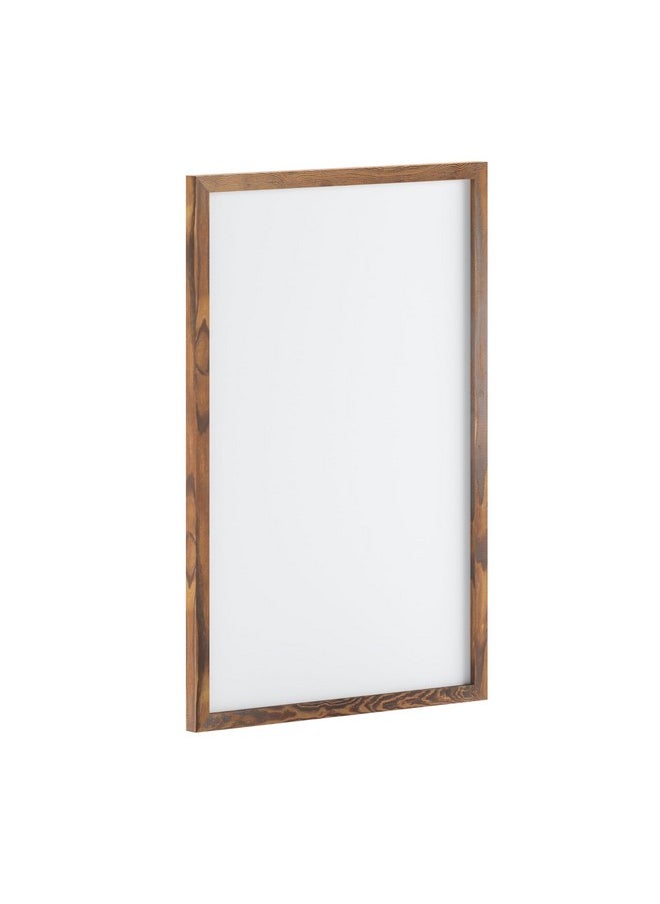 HBCY Creations Wall Mount Torched Wood White Board - 24"X36" - Dry Erase Marker, 4 Magnets, Eraser - Wood Frame - For Kitchen, Classrooms, Restaurant Menus And More!  - Image 3