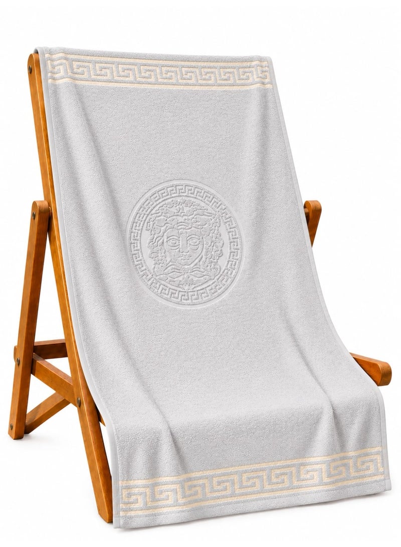 Large cotton beach towel, 90x165 cm - Image 2