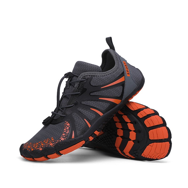 New beach shoes men''s and women''s swimming diving wading shoes couple''s non-slip upstream shoes hiking five-finger fitness hiking shoes - Image 1