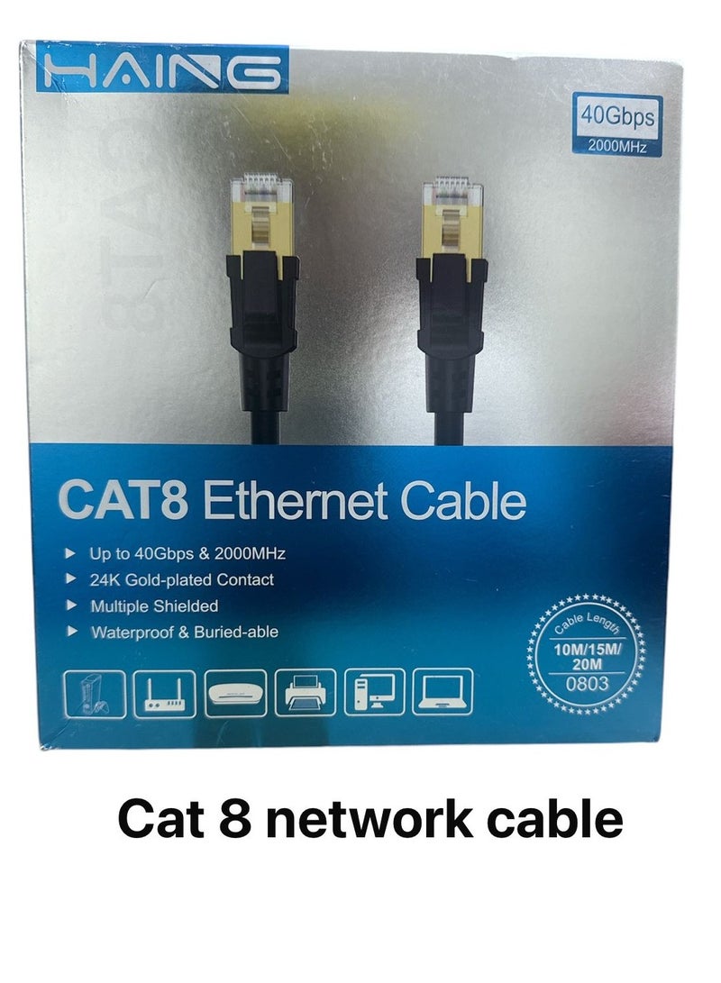 Haing network cable 10 meters cat 8 high speed - Image 1
