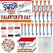 Gosodeny 24 Pack Basketball Party Favor Set with Mini Hoop Pens Keychains Stickers Exchange Cards and Gift Bags Bulk Gifts Sports Birthday Goodie Bag Fillers for Adult - Image 2