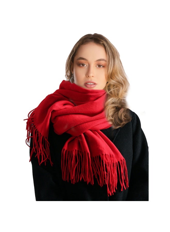 Women's Scarf Pashmina Shawls and Wraps Soft Large Scarves Solid Color for for Evening Dresses Travel Office Winter Wedding - Image 1