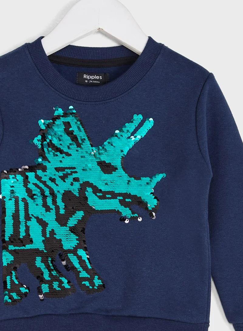 Ripples Sequin Sweatshirt