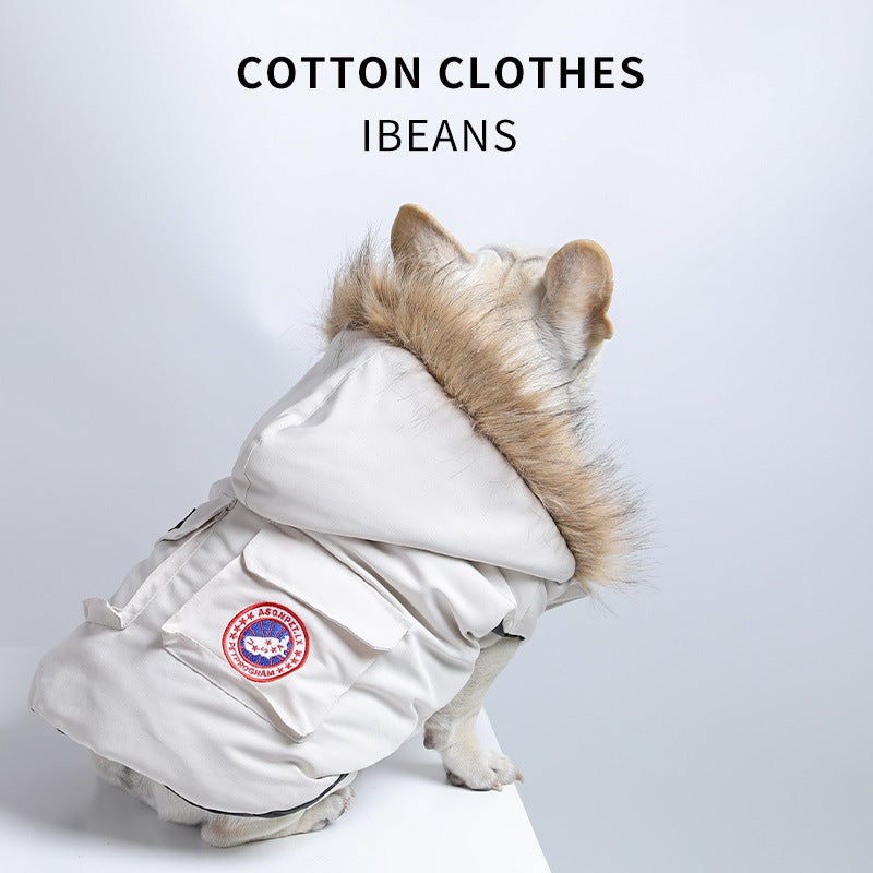 Dog Cotton Padded Vest Winter Warm Pet Coat - Image 1