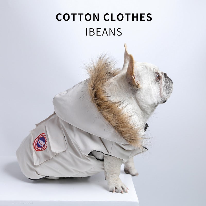Dog Cotton Padded Vest Winter Warm Pet Coat - Image 2