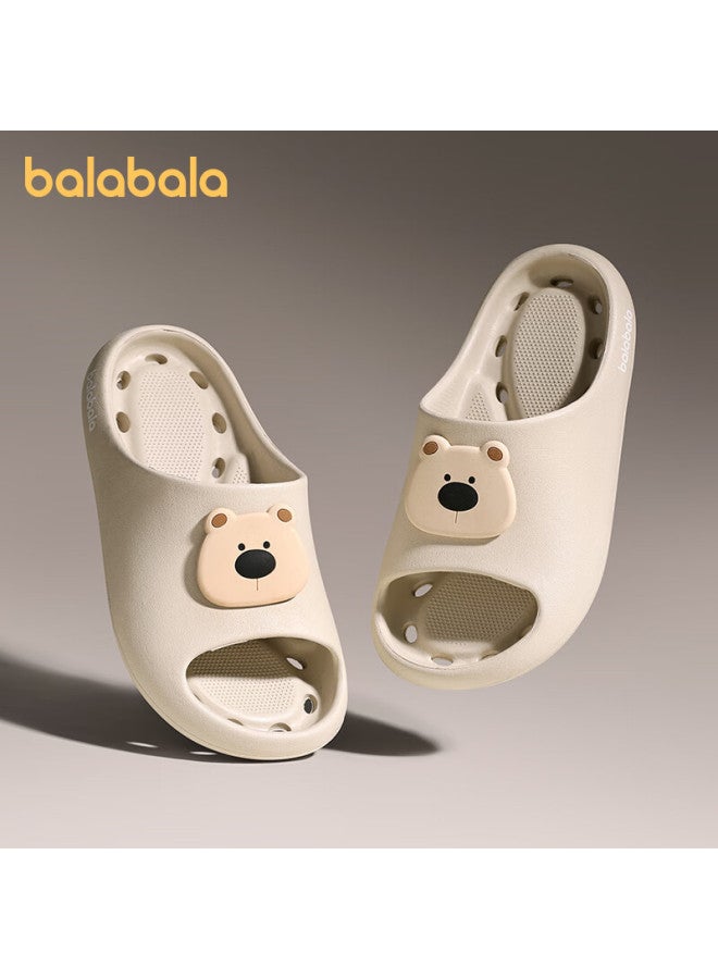Balabala Kids Summer Indoor Non-slip Slippers Boys Girls Bathroom Shower Water-draining Sandals For Older Children - Image 1