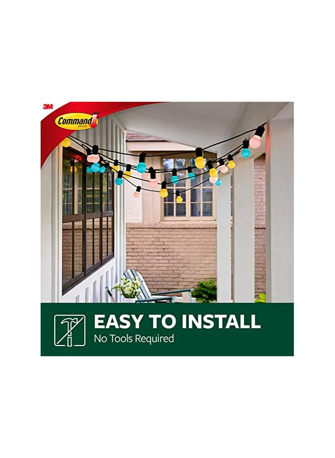 Command Outdoor Light Clips, Clear, 20-Clips, 24-Strips, Decorate Damage-Free - Image 4